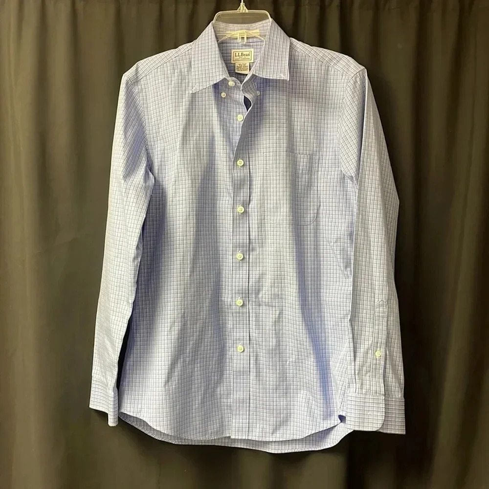 Blue LL Bean Button‎ Down Shirt